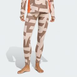 Legginsy bazowe Multi Synthetic Base Layer. Brązowe legginsy damskie Adidas, bez wzorów. Za 219.00 zł.