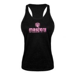 Tank Top Damski Basic. Czarne topy damskie Masters, bez wzorów, bez kołnierzyka, bez ramiączek. Za 112.99 zł.