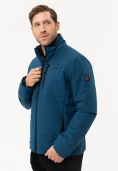Lekka, pikowana kurtka J-DAGO. Niebieskie kurtki męskie Volcano, m, bez wzorów, z materiału, bez kaptura. Za 319.99 zł.