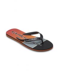 Klapki dla Mężczyzn MOLOKAI STRIPE Czarny. Czarne klapki męskie Quiksilver, bez wzorów, z gumy, bez zapięcia. Za 94.99 zł.