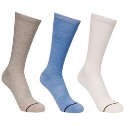 Skarpety Heathan Dla Dorosłych Unisex (zestaw 3 Sztuk). Białe skarpetki damskie Trespass, bez wzorów, z bawełny. Za 34.99 zł.