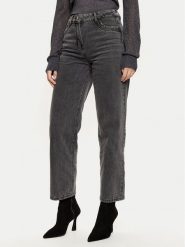 Morgan Jeansy 242-PSTRASS Szary Mom Fit. Szare jeansy damskie Morgan, bez wzorów, z bawełny. Za 199.99 zł.