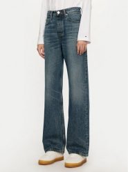 Tommy Hilfiger Jeansy WW0WW42800 Granatowy Loose Fit. Niebieskie jeansy damskie Tommy Hilfiger, bez wzorów, z bawełny. Za 399.99 zł.