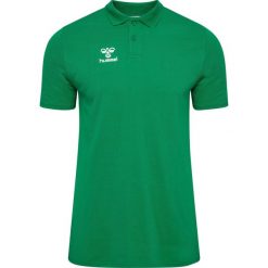 Polo Hummel Go 2.0 Chevron. Zielone koszulki sportowe męskie Hummel, bez wzorów, bez ramiączek, do piłki nożnej. Za 217.00 zł.