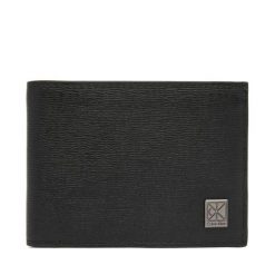 Portfel Calvin Klein. Czarne portfele męskie Calvin Klein, bez wzorów. Za 369.99 zł.