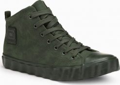 Ombre Trampki męskie sneakersy T374 - oliwkowy 42. Zielone trampki męskie Ombre, bez wzorów, bez zapięcia. Za 159.99 zł.