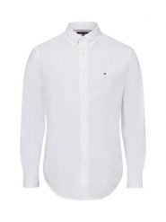 Tommy Hilfiger Koszula Mężczyźni Regular Fit Bawełna biały, XL. Białe koszule męskie Tommy Hilfiger, m, bez wzorów, z bawełny, bez kołnierzyka, bez ramiączek. Za 419.95 zł.