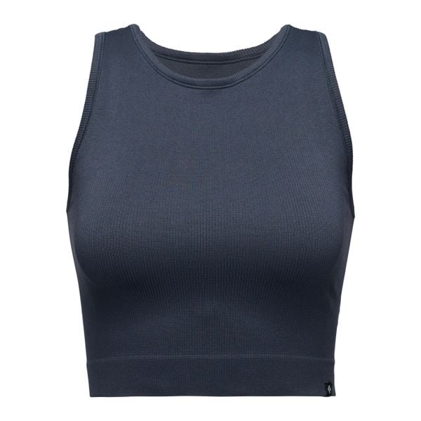 Damski tank top Black Diamond Seamless Rib. Brązowe topy damskie Black Diamond, bez wzorów, sportowe, bez kołnierzyka, bez ramiączek. Za 241.50 zł.