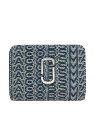 Marc Jacobs Portfel The Mini Compact Wallet 2P5SMP013S03 Granatowy. Niebieskie portfele damskie Marc Jacobs, z materiału. Za 539.99 zł.