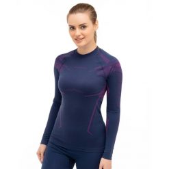 Bluza termoaktywna Damska Brubeck DRY. Fioletowe bielizna sportowa damska Brubeck, l, bez wzorów, z poliamidu. Za 159.99 zł.