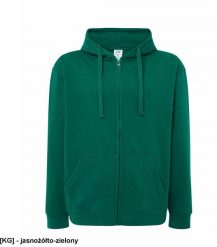 JHK D - Przyjemna młodzieżowa bluza dresowa z kapturem zapinana na zamek pod szyję 35% bawełna 65% poliester 290g jasnożółto-zielony M. Zielona bluzy męskie JHK, m, bez wzorów, z bawełny, młodzieżowe, bez ramiączek, z kapturem. Za 65.39 zł.