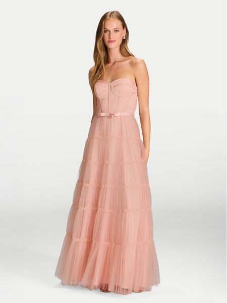 Hey Kyla Sukienka wieczorowa 5AJ009HK Różowy Regular Fit. Czerwone sukienki damskie Hey Kyla, bez wzorów, z syntetyku, wizytowe, bez kołnierzyka, bez ramiączek. Za 789.99 zł.