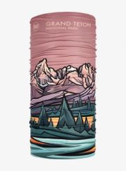 Chusta wielofunkcyjna Buff Coolnet UV National Parks - grand teton. Brązowe szaliki męskie Buff, bez wzorów, z elastanu. Za 84.99 zł.