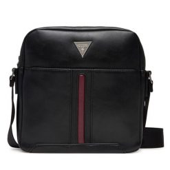 Saszetka Guess. Czarne saszetki i nerki męskie Guess, z aplikacjami. Za 369.99 zł.