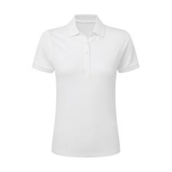 Damska Koszulka Polo Signature Stretch Bez Metki. Białe koszulki sportowe damskie SG, xl, bez wzorów, bez ramiączek. Za 98.99 zł.