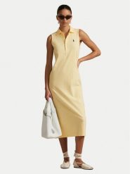 Polo Ralph Lauren Sukienka codzienna 211968292005 Żółty Regular Fit. Żółte sukienki damskie Polo Ralph Lauren, na co dzień, s, bez wzorów, z bawełny, bez kołnierzyka, bez ramiączek, proste. Za 859.99 zł.