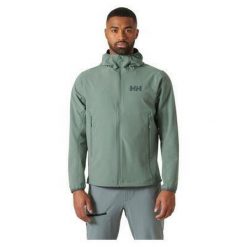 Kurtka wodoodporna Helly Hansen Cascade Shield. Zielone kurtki męskie Helly Hansen, m, bez wzorów, casualowe, bez kaptura. Za 683.00 zł.