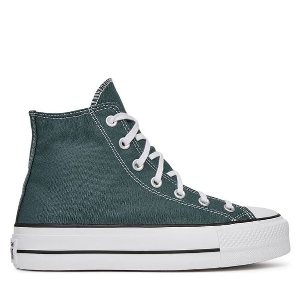Trampki Converse. Zielone trampki i tenisówki damskie Converse, bez wzorów, bez zapięcia. Za 269.99 zł.