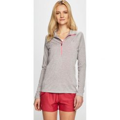 Under Armour - Bluza. Szare bluzy damskie Under Armour, s, bez wzorów, z dzianiny, bez ramiączek, bez kaptura. W wyprzedaży za 129.90 zł.