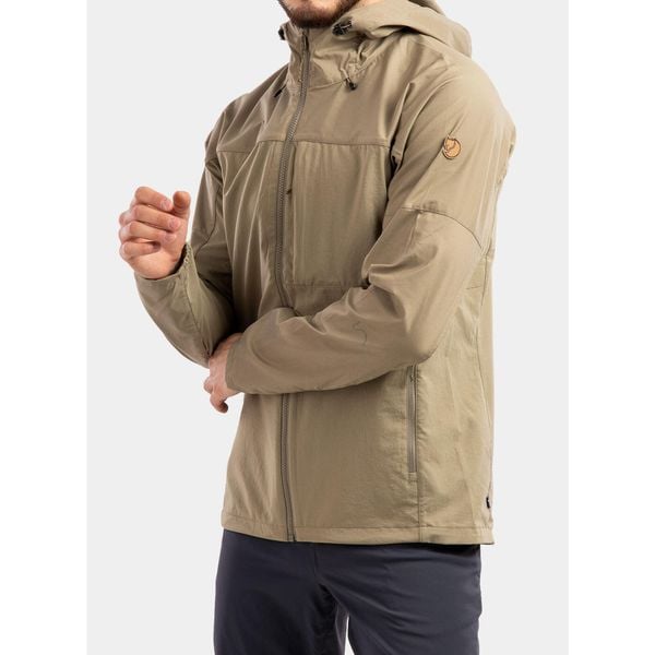 Kurtka przeciwwiatrowa męska Fjallraven Abisko Midsummer Jacket. Brązowe kurtki męskie Fjällräven, m, bez wzorów, sportowe, bez kaptura. Za 797.99 zł.