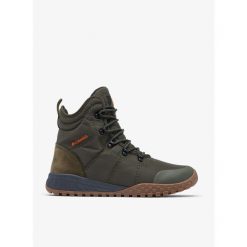 Buty zimowe męskie Columbia Fairbanks Omni-Heat. Zielone buty zimowe męskie Columbia, na zimę, bez wzorów, bez obcasa, bez zapięcia. Za 413.99 zł.