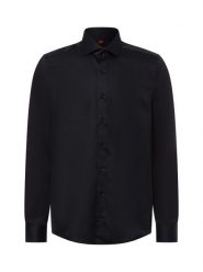 Finshley & Harding koszula biznesowa - non-iron Mężczyźni Slim Fit Bawełna czarny, 38. Czarne koszule męskie Finshley & Harding, m, bez wzorów, z bawełny, biznesowe, bez kołnierzyka, bez ramiączek. Za 149.95 zł.