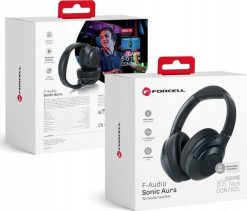Słuchawki ForCell FORCELL F-AUDIO słuchawki bezprzewodowe nagłowne ANC Sonic Aura czarne. Czarne słuchawki bezprzewodowe ForCell. Za 143.75 zł.