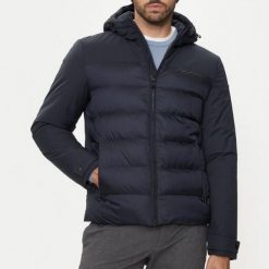 Kurtka GEOX M SAPIENZA Niebieski. Niebieskie kurtki męskie Geox, m, bez wzorów, z puchu, bez kaptura. Za 591.99 zł.