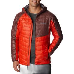 Kurtka puchowa męska Columbia Platinum Peak Hooded. Niebieskie kurtki męskie Columbia, m, bez wzorów, z puchu, sportowe, bez kaptura. Za 539.99 zł.