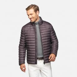 Kurtka GEOX M4625G Brązowy. Brązowe kurtki męskie Geox, m, bez wzorów, bez kaptura. Za 485.99 zł.