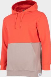 4f Bluza męska H4Z22-BLM027 Pomarańczowy neon r.M. Brązowe bluzy męskie 4F, m, bez wzorów, bez ramiączek, bez kaptura. Za 149.94 zł.