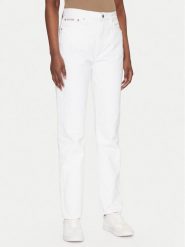 Calvin Klein Jeans Jeansy Authentic J20J225136 Biały Straight Fit. Białe jeansy damskie Calvin Klein Jeans, bez wzorów, z bawełny. Za 249.99 zł.