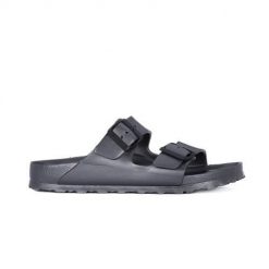 Klapki Birkenstock Arizona Eva. Szare klapki damskie Birkenstock, bez wzorów, z materiału, sportowe, bez obcasa, bez zapięcia. Za 336.00 zł.