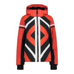 Damska kurtka narciarska CMP. Czerwone kurtki sportowe damskie CMP, na zimę, bez wzorów, bez ramiączek, bez kaptura, narciarskie. Za 1,161.60 zł.