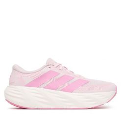 Buty do biegania adidas. Czerwone obuwie sportowe damskie Adidas, bez wzorów, bez zapięcia, do biegania. Za 239.99 zł.