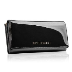 Portfel damski BETLEWSKI ZBPD-BS-72031 CZARNY. Czarne portfele damskie Betlewski, ze skóry. Za 139.99 zł.