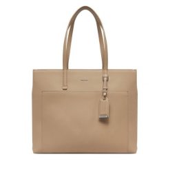 Torebka Calvin Klein. Brązowe torebki do ręki damskie Calvin Klein, bez wzorów, bez dodatków. Za 439.99 zł.