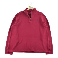 Second life - Polo Ralph Lauren sweter męski z suwakiem do połowy - Stan dobry. Czerwone swetry męskie Ralph Lauren, l, bez wzorów, eleganckie, bez kołnierzyka, bez ramiączek. Za 149.06 zł.