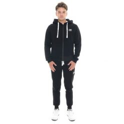 Bluza Herren Winter-Kapuzens z logo Reißverschluss, mała Leone 1947 Logo. Czarne bluzy męskie LEONE 1947 APPAREL, bez wzorów, z bawełny, sportowe, bez ramiączek, bez kaptura. W wyprzedaży za 206.29 zł.