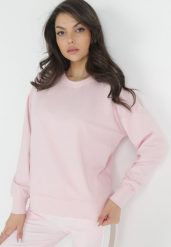 Różowa Bluza Dzianinowa Wsuwana ze Ściągaczem Avaeh. Czerwone bluzy damskie Born2be, xs, bez wzorów, z dzianiny, casualowe, bez ramiączek, bez kaptura. Za 44.99 zł.