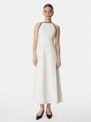 Marella Sukienka koktajlowa Sapore 2613221113 Écru Regular Fit. Sukienki damskie Marella, bez wzorów, z syntetyku, wizytowe, bez kołnierzyka, bez ramiączek. Za 1,359.00 zł.