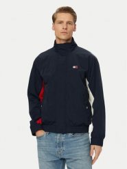 Tommy Jeans Kurtka przejściowa DM0DM22738 Granatowy Regular Fit. Niebieskie kurtki męskie Tommy Jeans, m, bez wzorów, z jeansu, bez kaptura. Za 649.99 zł.
