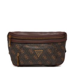 Saszetka nerka Guess. Brązowe saszetki i nerki męskie Guess, z aplikacjami. Za 229.99 zł.
