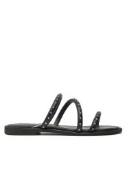 Pepe Jeans Klapki Hayes Park PLS90645 Czarny. Czarne klapki damskie Pepe Jeans, bez wzorów, z jeansu, bez obcasa, bez zapięcia. Za 299.99 zł.