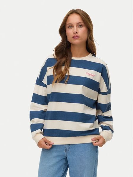 Vero Moda Bluza Viola 10338440 Niebieski Regular Fit. Niebieskie bluzy damskie Vero Moda, xs, bez wzorów, z bawełny, bez ramiączek, bez kaptura. Za 102.99 zł.
