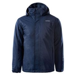 Kurtka męska zimowa Hi-Tec Chris - granatowa, Rozmiar XL. Brązowe kurtki męskie Hi-tec, na zimę, m, bez wzorów, z materiału, bez kaptura. Za 249.99 zł.