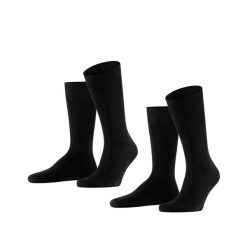 Skarpety Falke Swing (x2). Czarne skarpety męskie Falke, bez wzorów, z bawełny. Za 132.50 zł.