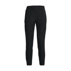 Spodnie sportowe damskie Under Armour Unstoppable Jogger. Czarne spodnie dresowe damskie Under Armour, bez wzorów, z dresówki, sportowe, do biegania. Za 405.00 zł.