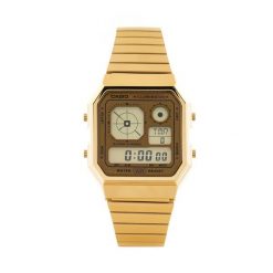 Zegarek Casio. Żółte zegarki męskie Casio, bez wzorów, złote. Za 299.99 zł.
