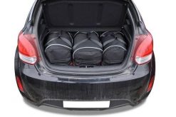 Torby Do Bagażnika Hyundai Veloster Coupe 2011-2014 3Szt Kjust. Czarne torby podróżne damskie KJUST, bez wzorów, z kauczuku. Za 1,026.00 zł.